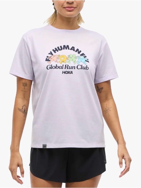 Hoka Tops - Hoka Global Run Day GlideTech Short Sleeve Crewneck T Shirt Women’s Size Small